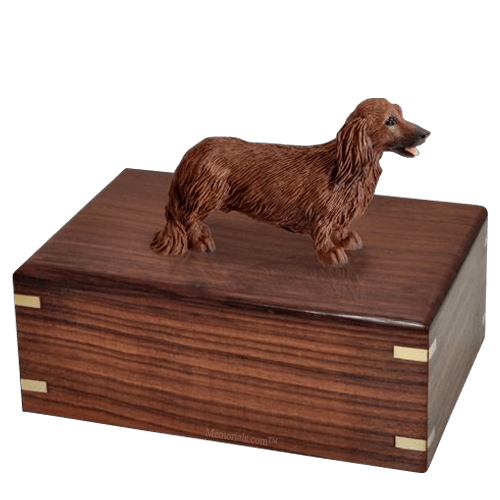 Longhair Dachshund X-Large Doggy Urns